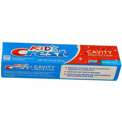 Crest Kids Tube Size 4.6z Crest Kids Sparkle Fun Cavity Protection Toothpaste