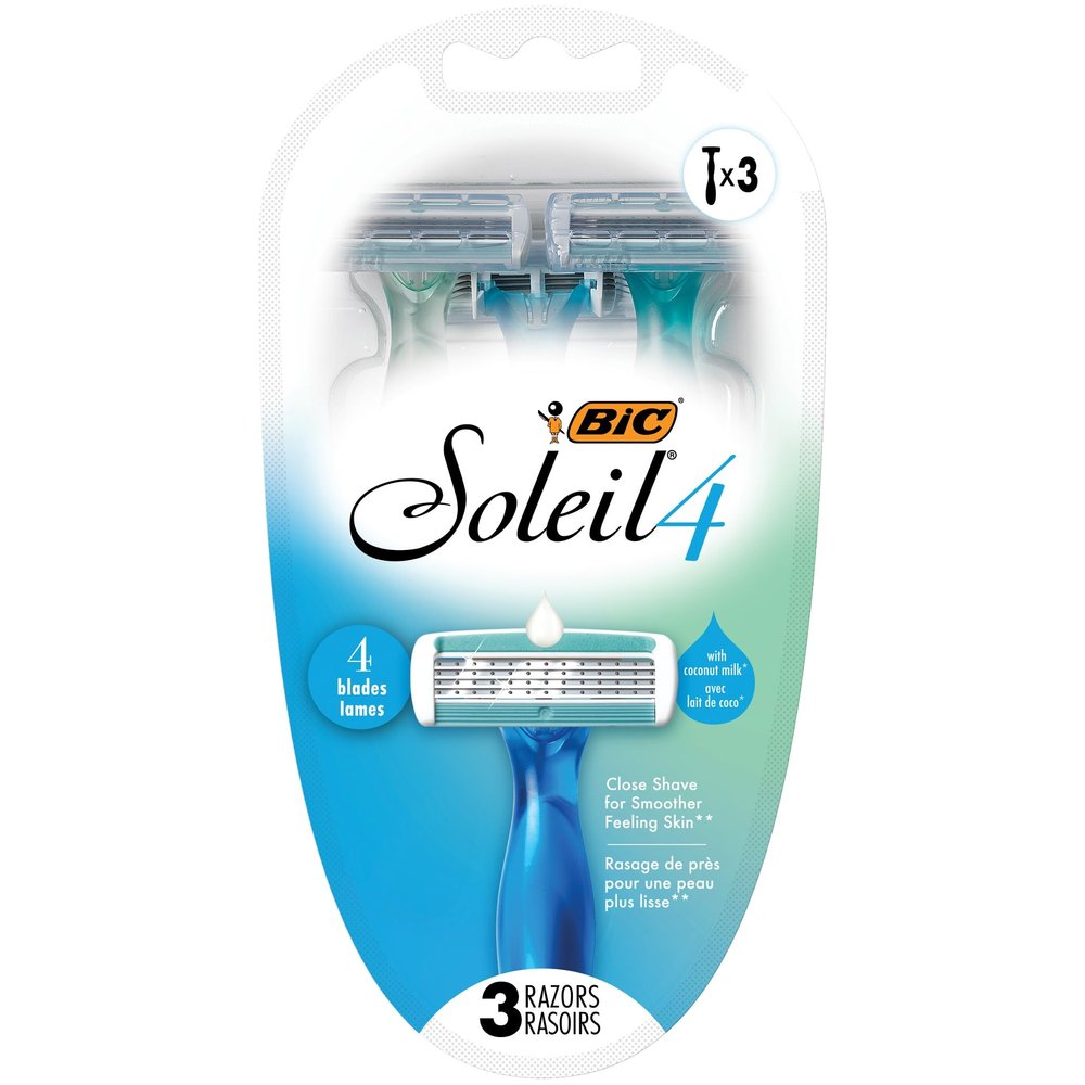 BIC Soleil Bella Disposable Razor, Women, 3-Count (Pack of 2)
