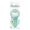 Schick Intuition Sensitive Care Razor for Women - 1 Handle + 2 Cartridge | 4-Blade Razor with Moisturizing Soap | Organic Aloe & Green Tea Extract | Shaving Razor for Sensitive Skin view 1