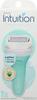 Schick Intuition Sensitive Care Razor for Women - 1 Handle + 2 Cartridge | 4-Blade Razor with Moisturizing Soap | Organic Aloe & Green Tea Extract | Shaving Razor for Sensitive Skin view 2