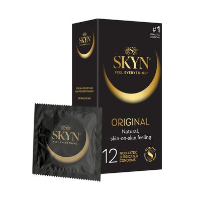 LifeStyles SKYN Condoms Lubricated Non-Latex, 12 ea