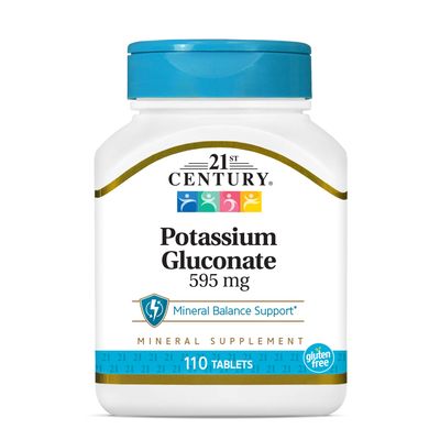 21st Century Potassium 595 mg Tablets, 110-Count