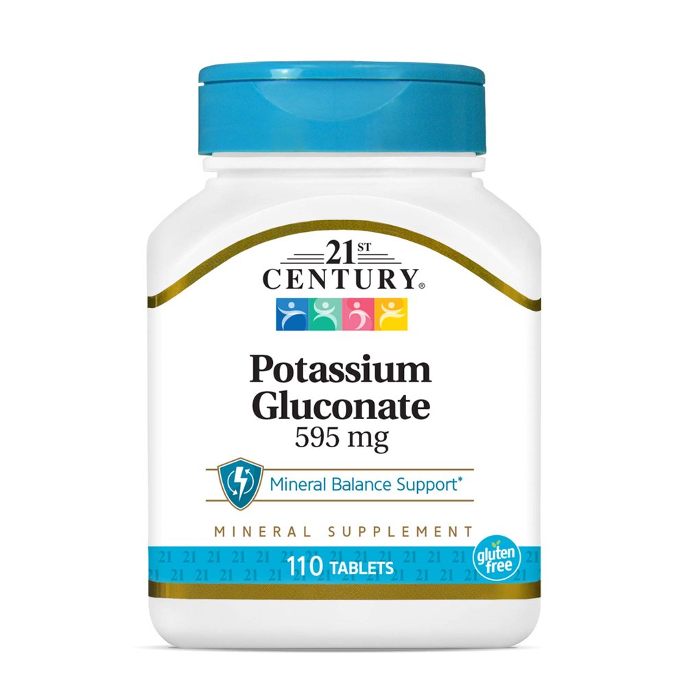 21st Century Potassium 595 mg Tablets, 110-Count
