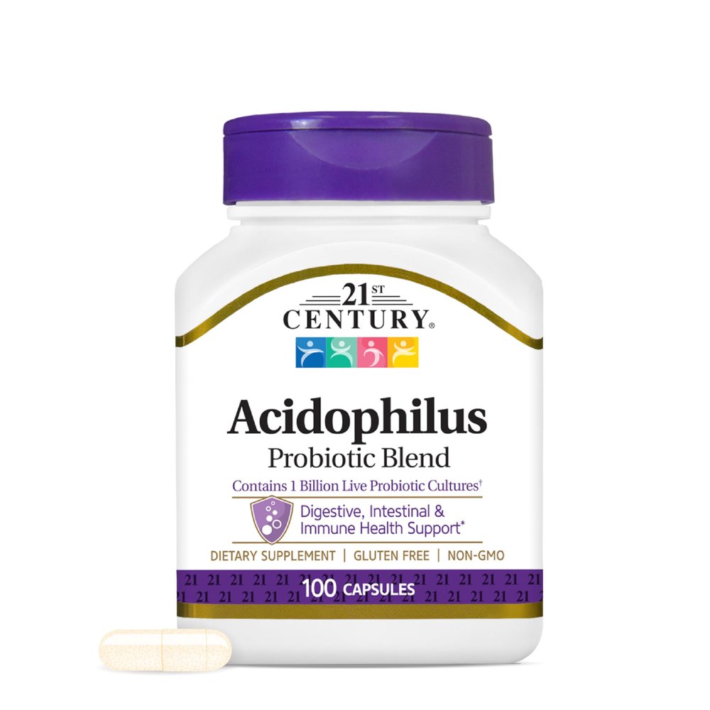 21st Century, Acidophilus Probiotic Blend, 100 Capsules