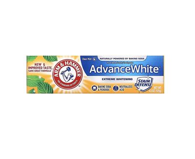 Arm & Hammer Advanced White Toothpaste, Dental Baking Soda & Peroxide, 4.3-Ounce Tubes, Packaging May Vary