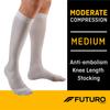Futuro Anti-Embolism Stockings Knee Length Closed Toe, White view 2