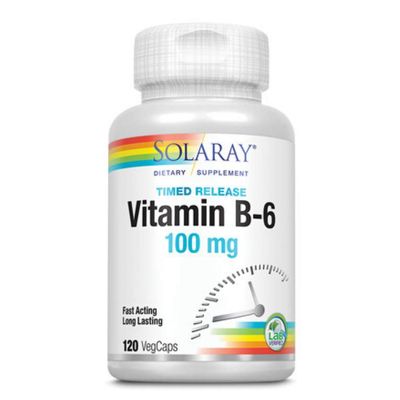 Solaray B-6 TSTR Supplement, 100 mg, 120 Count