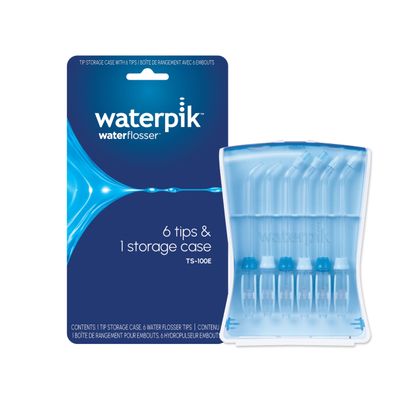 Waterpik Convenient Hygienic Sturdy Storage Case for Replacement Tips, 6 Count
