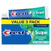 Crest Complete Whitening Plus Scope Toothpaste - Minty Fresh, Net Wt. 6.2 oz(175 g) (Pack of 3) view 1