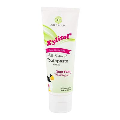 Branam Xylitol Toothpaste for Kids Yum Yum Bubblegum