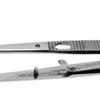 Aven 18400 Curved Serrated Tweezers with Lock, Stainless Steel, 6" Length, 1-5/8" Tip Length view 3