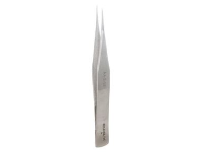 Excelta - AA-S-SE - Tweezers - Medium Point - Straight - One Star - SS, 0.06" Height, 0.443" Wide, 5" Length