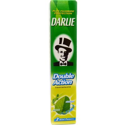 Darlie Double Action Toothpaste Plus Fluoride 2 Mint Powers Travel Size