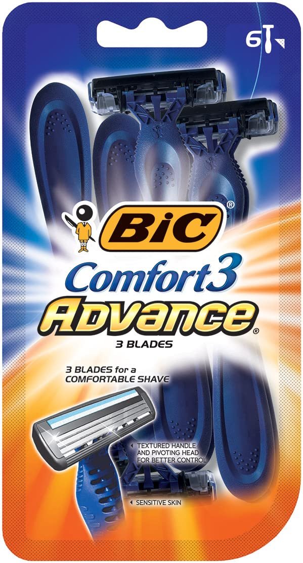 Bic Comfort 3 Advance Razors 6 Count