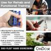 Cando Digi-Flex Hand Exerciser XXX-Heavy Tension - Gold view 2