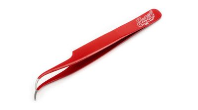 Excel Blades Curved Fine Tip Tweezers for Intricate Projects, Scrapbooking, Cardmaking, One Size, Multi Color, Red