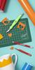 Excel Blades Curved Fine Tip Tweezers for Intricate Projects, Scrapbooking, Cardmaking, One Size, Multi Color, Red view 2