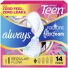 Always Totally Teen Always Radiant Infinity Pads, 14 Count view 1
