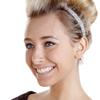 Hipsy Women's Non-Slip Headband Adjustable Silver Glitter 2pk view 4