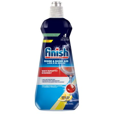 Finish Rinse Aid Shine Plus Dry Lemon, 400Ml