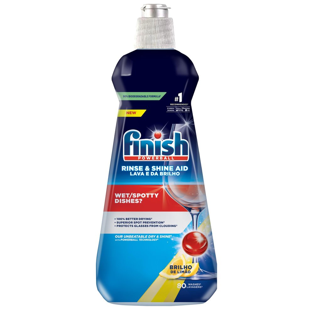 Finish Rinse Aid Shine Plus Dry Lemon, 400Ml