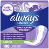 Always Xtra Protection Long Daily Liners Unscented 108 Count view 1