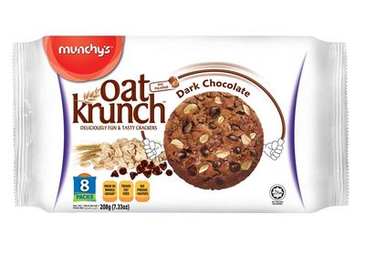 Munchy's Oat Krunch Dark Chocolate Cookies 10 Packs, 260g