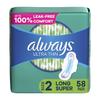Always Ultra Thin Super Pads, With Wings, 58 Count view 1