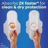 Always Ultra Thin Super Pads, With Wings, 58 Count view 3