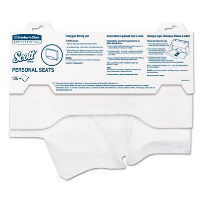 KIMBERLY-CLARK PROFESSIONAL* SCOTT Personal Seats Sanitary Toilet Seat Covers, 125/Pack