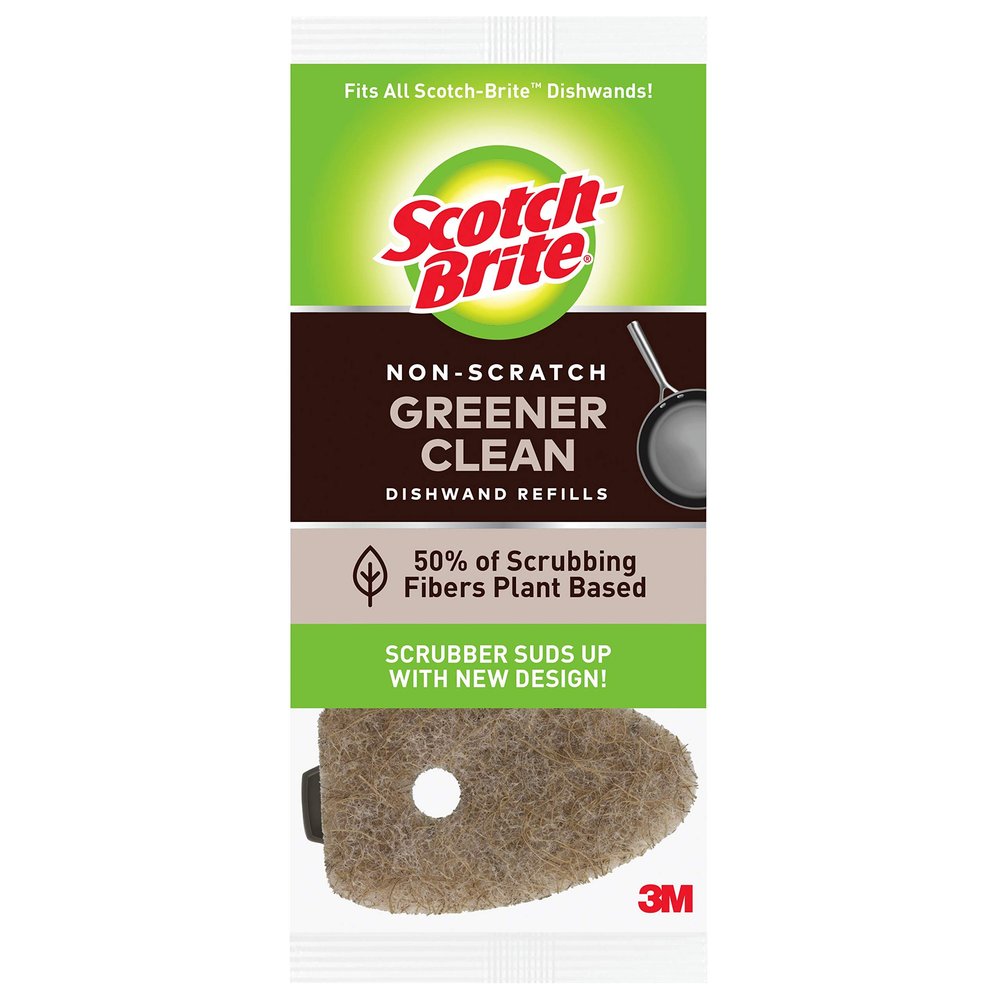 Scotch-Brite Greener Clean Dishwand Refills Non-Scratch, 3 Refills