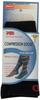 MD USA Ribbed Cotton Compression Socks with Cushion, Black, Medium by MD USA view 1