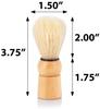 JUVITUS Shaving Brush - Boar Bristles & Wooden Handle view 2