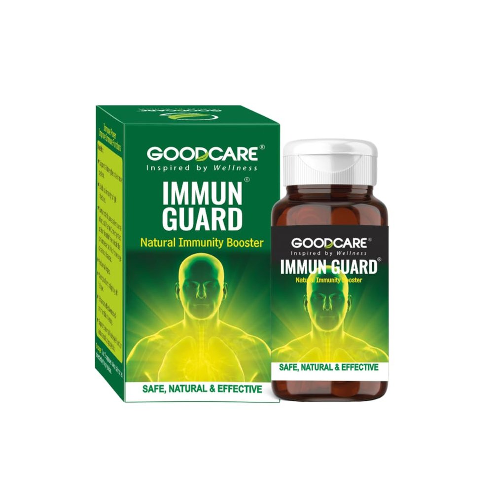 Goodcare Immune Guard 60 Capsules | Immunity Booster with Giloy, Ashwagandha, Amla, Tulsi | Boosts Energy, Digestion & Metabolism
