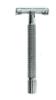 FS Long Handle DE Safety Razor Chrome Handle -- Comes with free 5 pack of blades view 1