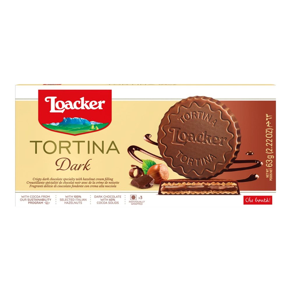 Loacker Tortina Dark, 63g