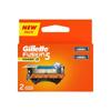 Gillette Fusion Power Blades for men with styling back blade - 2 count for Perfect Shave and Perfect Beard Shape view 1