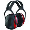 3M X-Series X3A Peltor, Over-the-Head Earmuffs (Red and Black) view 2