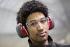 3M X-Series X3A Peltor, Over-the-Head Earmuffs (Red and Black) view 4