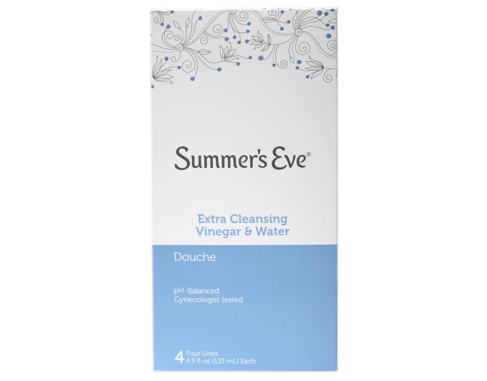 Summers Eve Douche Extra Cleansing Vinegar & Water 2 Count (2 Pack)