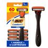 BIC Hybrid Comfort 3 Disposable/System Shaver, Men, 6-Count view 1