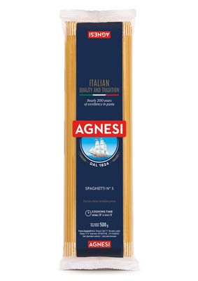 Agnesi Spaghetti Pasta, 500g, Product of Italy