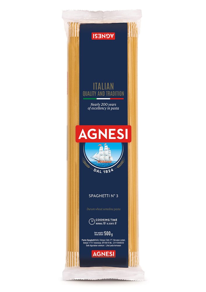 Agnesi Spaghetti Pasta, 500g, Product of Italy