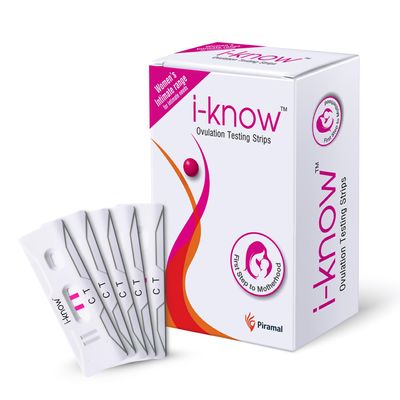 i Know Ovulation Test Kit for Women Planning Pregnancy by Piramal Pharma | Fertility Test Kit for Accurate Results In 5 Mins | Identifies 5 Most Fertile Days to Conceive | 5 Test Strips x Pack of 1