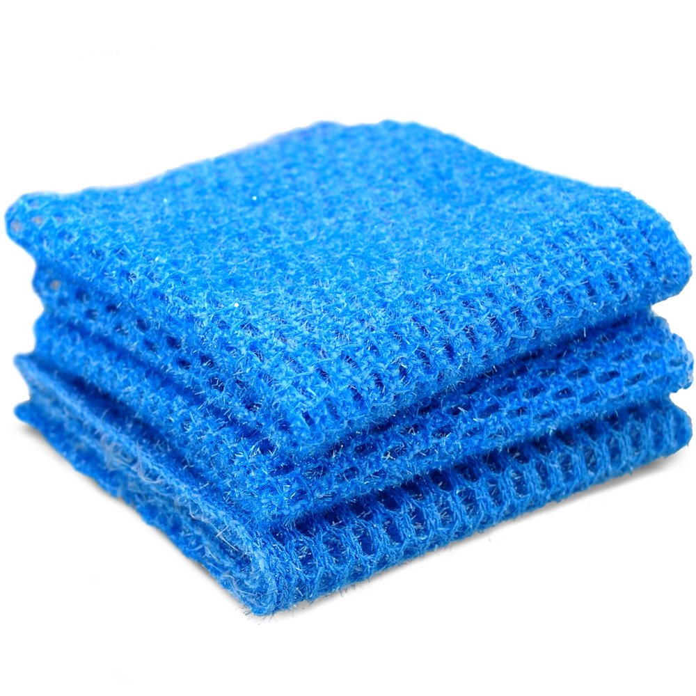 Best All Purpose Dish Scrubber (3-Pack) Dish Cloth | Outlasts 7+ Sponges without Mildew Smell | The perfect dish cleaning cloth, scouring pad and scrubber for all general purpose use