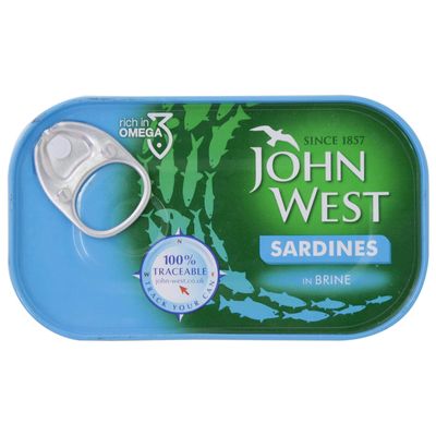 John West Sardines in Brine, 120 g