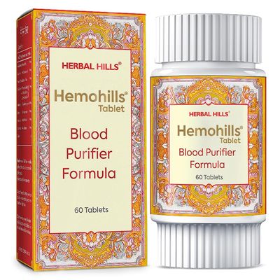 HERBAL HILLS Hemohills Tablets (60 Count Pack of 1)