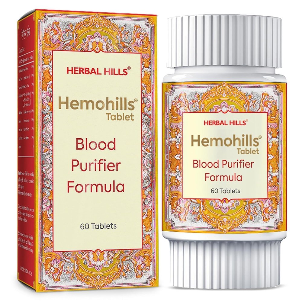 HERBAL HILLS Hemohills Tablets (60 Count Pack of 1)