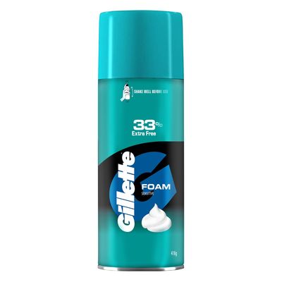 Gillette Classic Sensitive Shave Foam - 418 g (33% extra)