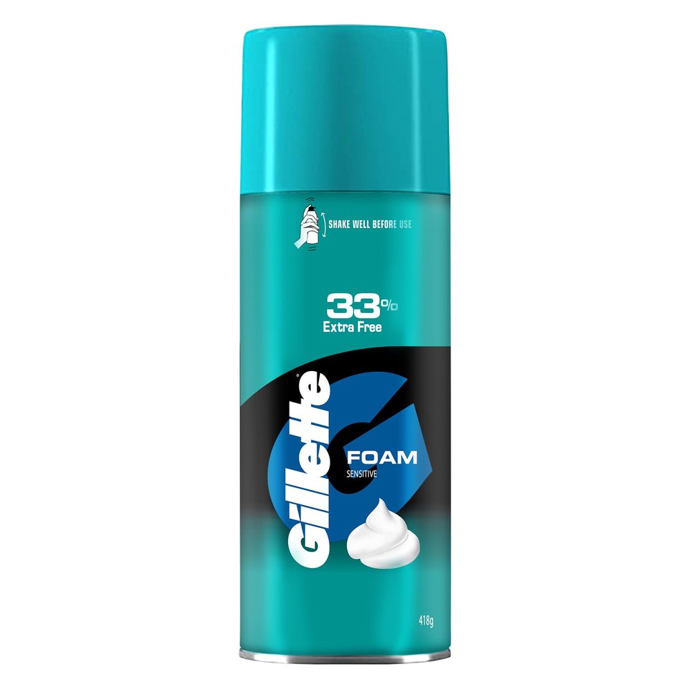 Gillette Classic Sensitive Shave Foam - 418 g (33% extra)